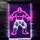 muskulöser Comic-Superheld LED-Neonschild für Gamingzimmer