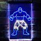 muskulöser Comic-Superheld LED-Neonschild für Gamingzimmer