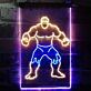 muskulöser Comic-Superheld LED-Neonschild für Gamingzimmer