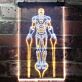 Superheld im Kampfanzug LED-Neonschild Gamingzimmer Wohnzimmer