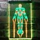 Superheld im Kampfanzug LED-Neonschild Gamingzimmer Wohnzimmer