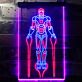 Superheld im Kampfanzug LED-Neonschild Gamingzimmer Wohnzimmer