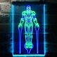 Superheld im Kampfanzug LED-Neonschild Gamingzimmer Wohnzimmer