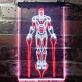 Superheld im Kampfanzug LED-Neonschild Gamingzimmer Wohnzimmer