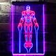 Superheld im Kampfanzug LED-Neonschild Gamingzimmer Wohnzimmer