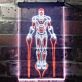 Superheld im Kampfanzug LED-Neonschild Gamingzimmer Wohnzimmer