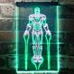 Superheld im Kampfanzug LED-Neonschild Gamingzimmer Wohnzimmer