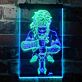 Fantasy Krieger mit Schwert LED-Neonschild Gamingzimmer Wohnzimmer