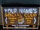 YOUR NAME'S SOCIAL CLUB LED-Neonschild für Bar Club
