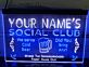 YOUR NAME'S SOCIAL CLUB LED-Neonschild für Bar Club