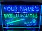 YOUR NAME'S WORLD FAMOUS Guitar Lounge LED-Neonschild für Bar Musikclub