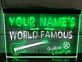YOUR NAME'S WORLD FAMOUS Guitar Lounge LED-Neonschild für Bar Musikclub