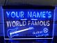 YOUR NAME'S WORLD FAMOUS Guitar Lounge LED-Neonschild für Bar Musikclub