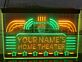 Welcome To YOUR NAME'S HOME THEATER LED-Neonschild für Wohnzimmer Heimkino