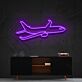 Passagierflugzeug LED-Neonschild Wohnzimmer Büro