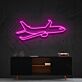 Passagierflugzeug LED-Neonschild Wohnzimmer Büro
