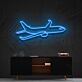 Passagierflugzeug LED-Neonschild Wohnzimmer Büro