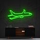 Passagierflugzeug LED-Neonschild Wohnzimmer Büro