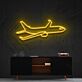 Passagierflugzeug LED-Neonschild Wohnzimmer Büro