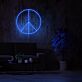 Friedenszeichen LED-Neonschild Wohnzimmer Büro