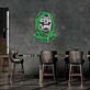 Figur mit Kapuze und Maske LED-Neonschild Gaming Wohnzimmer