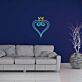 Herz mit Krone LED-Neonschild Wohnzimmer Schlafzimmer