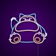 schlafendes Fantasiewesen LED-Neonschild Gamingzimmer