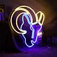 Steinbockkopf LED-Neonschild Wohnzimmer Bar