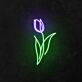 Tulpe LED-Neonschild Wohnzimmer Dekoration