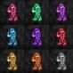 Astronaut mit Kaffeetasse LED-Neonschild Wohnzimmer Bar