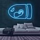 Cartoon Projektil mit Arm LED-Neonschild Gamingzimmer