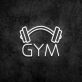 GYM LED Neonschild mit Hantelmotiv