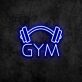 GYM LED Neonschild mit Hantelmotiv