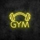 GYM LED Neonschild mit Hantelmotiv