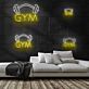 GYM LED Neonschild mit Hantelmotiv