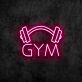GYM LED Neonschild mit Hantelmotiv