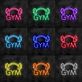 GYM LED Neonschild mit Hantelmotiv