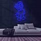 Videospielfigur mit Stern LED-Neonschild Gaming Kinderzimmer