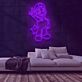 Videospielfigur mit Stern LED-Neonschild Gaming Kinderzimmer