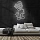Videospielfigur mit Stern LED-Neonschild Gaming Kinderzimmer