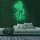 Videospielfigur mit Stern LED-Neonschild Gaming Kinderzimmer