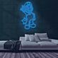 Videospielfigur mit Stern LED-Neonschild Gaming Kinderzimmer