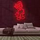 Videospielfigur mit Stern LED-Neonschild Gaming Kinderzimmer