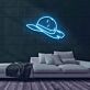 Strohhut mit rotem Band LED-Neonschild Wohnzimmer Bar