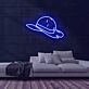 Strohhut mit rotem Band LED-Neonschild Wohnzimmer Bar
