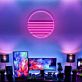 Sonnenuntergang Symbol LED-Neonschild für Gaming Zimmer