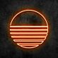 Sonnenuntergang Symbol LED-Neonschild für Gaming Zimmer