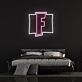 Buchstabe F LED Neonschild im minimalistischen Design