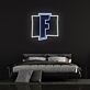 Buchstabe F LED Neonschild im minimalistischen Design