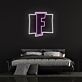 Buchstabe F LED Neonschild im minimalistischen Design